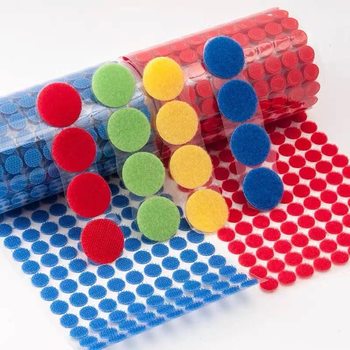 Custom adhesive hook and loop custom processing cutting modeling open abrasive magic Te dyeing color custom wholesale