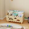 New Wooden Children's Bookshelf Floor-Standing Bookshelf Toy Storage Storage Rack Children's Room Desktop Toy Storage Basket