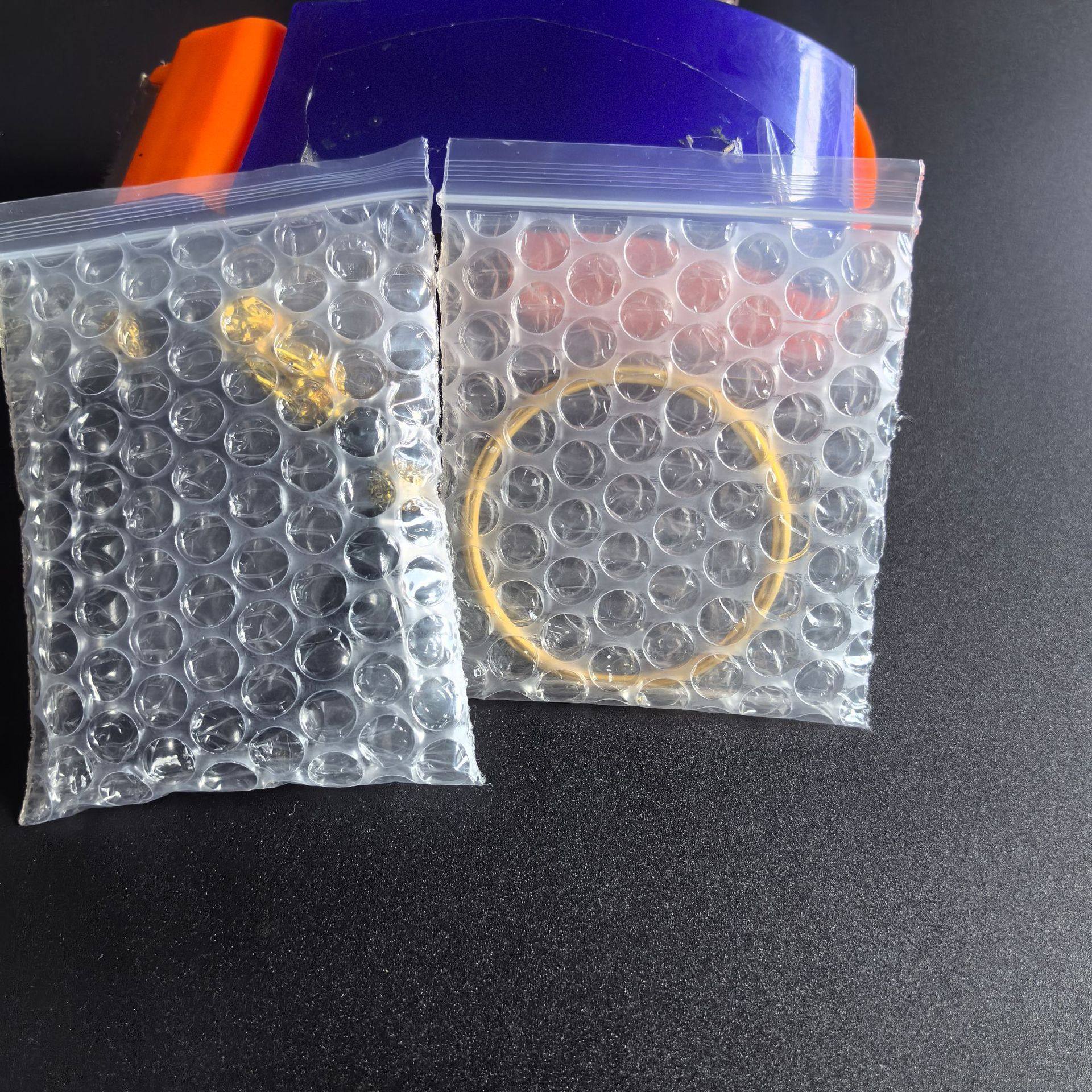 Double-Layer Thickened Concave and Convex Bite-Sealed Bubble Bag Dust-Proof and Moisture-Proof Ziplock Bag Jewelry Packaging Bubble Bag