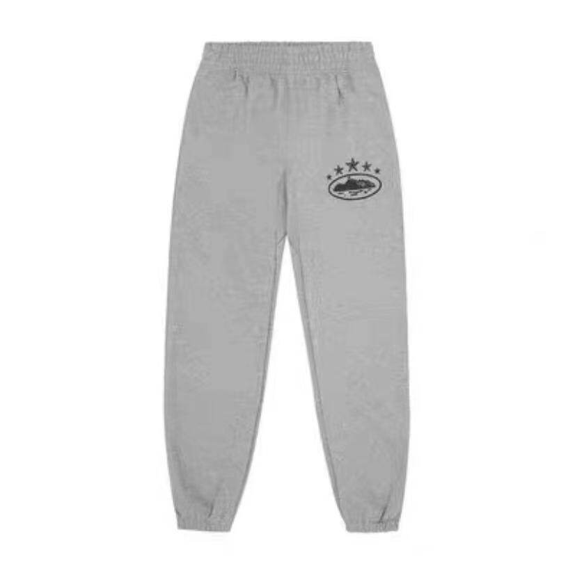 corteiz Alcatraz 4th anniversary limited edition plus velvet casual sports suit unisex sweatshirt sweatpants winter