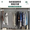 Clothes Drying Pole for Home Balcony Top-Mounted Fixed Telescopic Clothes Drying Single Pole Stainless Steel Clothes Drying Rack