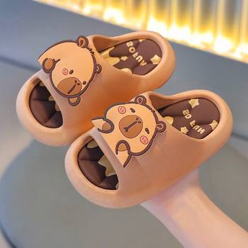 Kapibala Children's Slippers Summer Boys' Home Indoor Bathing Non-Slip Girls' Middle and Old Children Parent-Child Baby