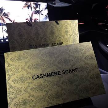 New High-End Cashmere Scarf Gift Box, Silk Scarf Packaging Gift Box, Light Luxury Gift Packaging Box, Lid Hard Box