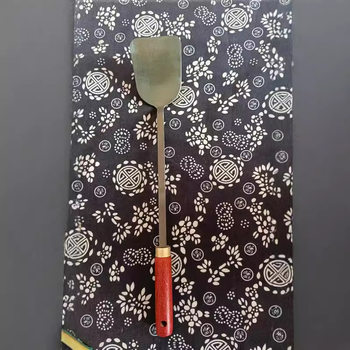 Household Kitchen Cooking Thickened Shovel Frying Shovel Wooden Handle Integrated Anti-scald Shovel Household Cookware suit
