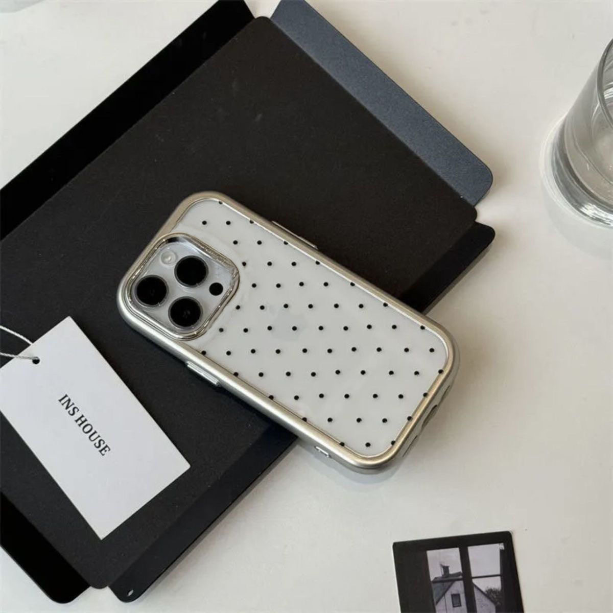 Simple and advanced wave point for Apple 15/14/13promax phone case 12/11 soft xr/xs drop-proof 7p