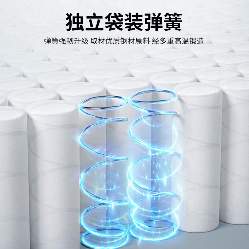 Mattress Household Soft and Hard Dual-Use 20cm Thick Double 1.95m Rental Economical Spring Mattress Factory Wholesale