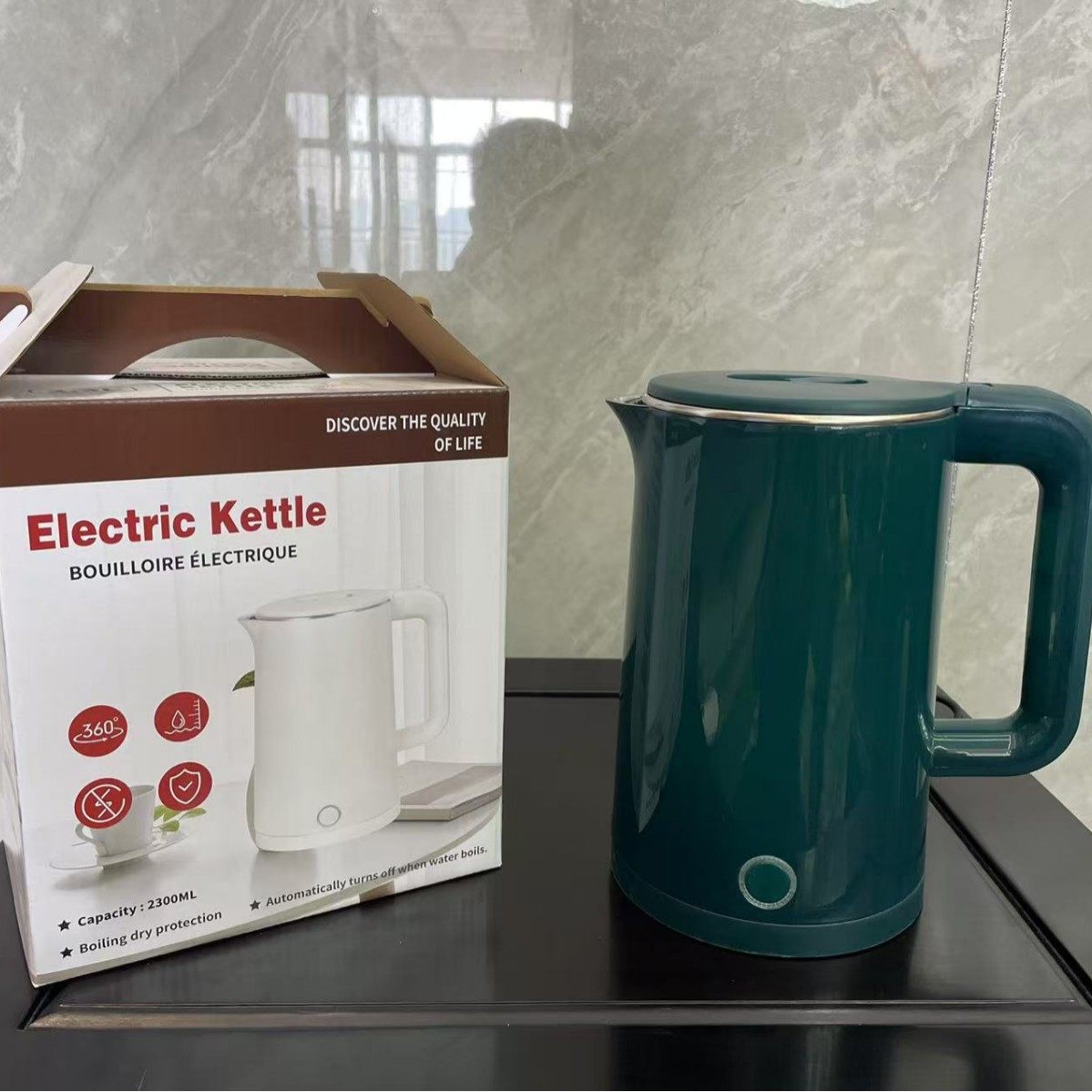 Factory wholesale kettle stainless steel electric kettle automatic power-off kettle foreign trade processing source factory