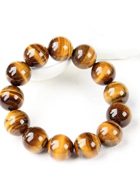 天然黄虎眼石手串虎晴石手链勇气石珠