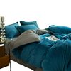 Winter Thickened Milk Velvet Four-Piece Set, Flannel Three-Piece Set, Bed Sheet and Duvet Cover, Anti-Static, Active Printing and Dyeing for Sleeping Naked