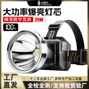 LED Rechargeable Laser Lamp Super Bright Long-range Long-range Head-mounted Emergency Flashlight Fishing Lamp Outdoor Big Headlamp