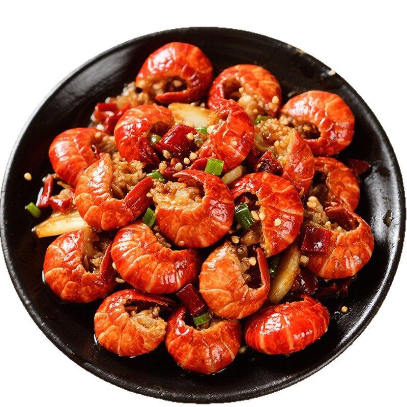 Spicy Lobster Tail 100G/Bag Spicy Heated Ready-To-Eat Semi-Finished Product Headless Crayfish Seafood