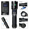 New High-Brightness White Laser Flashlight Digital Display Rechargeable Emergency Light Patrol Fluorescent Colorful Outdoor Strong Light Flashlight