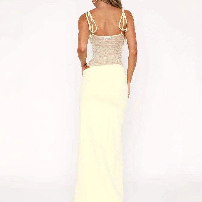 Summer Womens Crop Top and Skirt Set Slim Fit Sexy Spaghetti Straps European and American Style Perfect for Casual