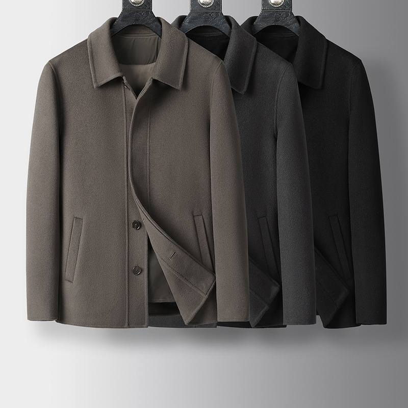Áo Khoác Nam Kín Cổ Hàng Mùa Xuân Thu Đông Trung Niên