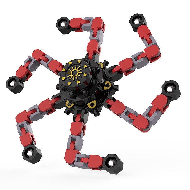 Mechanical deformation gyro cross-border decompression children's finger spiral gyro trembles fingertip mechanical chain toys wholesale