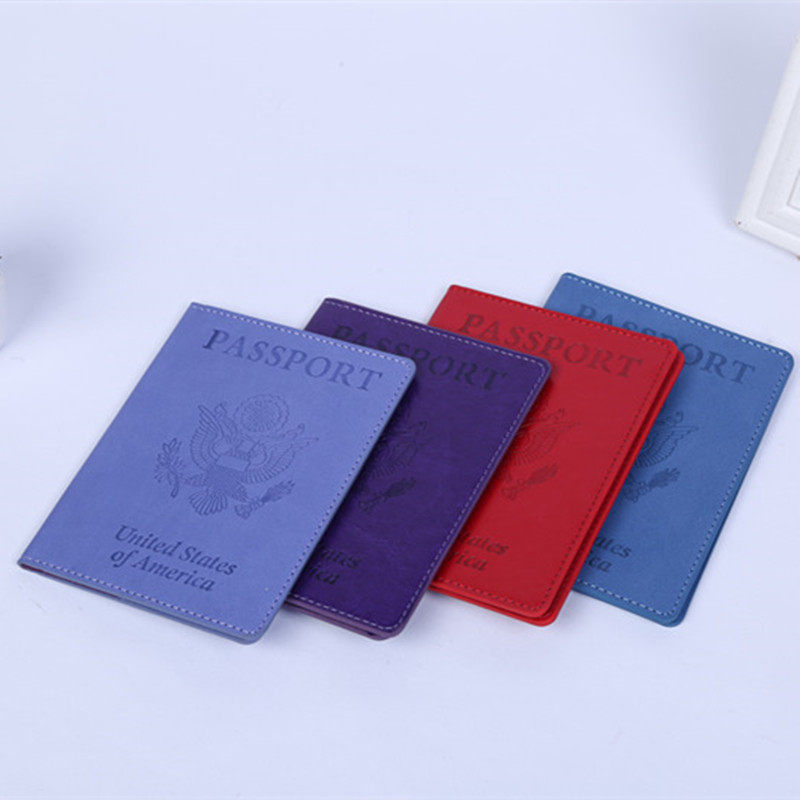 in stock Free Shipping US Passport Cover Multifunctional Passport Bag Passport Card Cover Integrated Storage Leather passport