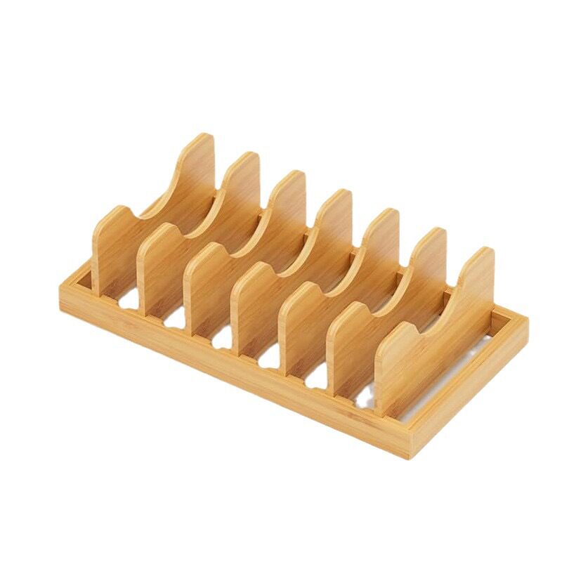 Cross-Border Kitchen Dish Rack Drain Rack Storage Rack Home Dish Rack Wooden Pot Lid Rack Frying Pan Rack