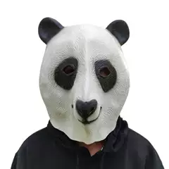 Tiktok-Style Cosplay Live Props Funny Internet Celebrity Prank Latex Mask - Panda Headgear