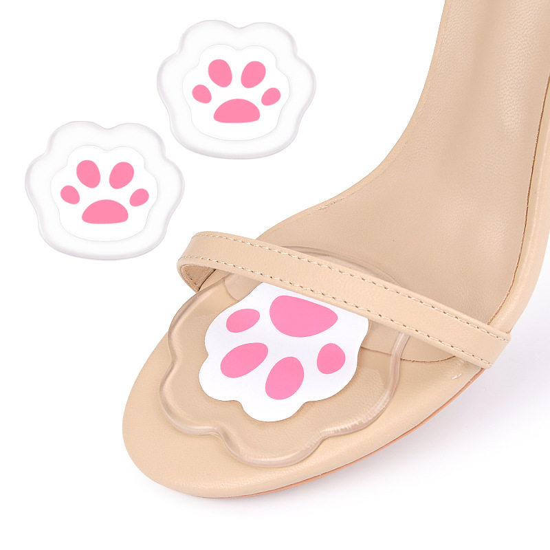 Gel Forefoot Pad High-Heeled Shoes Anti-Wear Random Foot Pu Dance Bone Soft Shock-Absorbing Half-Size Pad Forefoot Pad