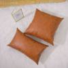 Light Luxury Amazon Home PU Leather Pillow Modern Sofa Pillow Case Waterproof Leather Foreign Trade Pillow Case Wholesale