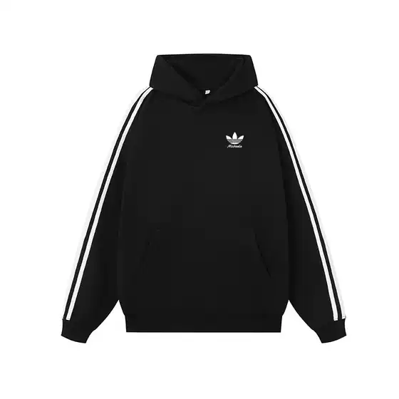 Heavy Weight 420g Hooded Sweatshirt for Men and Women 2025 Autum New Three-Stripes Versatile Couple Clover Loose Top