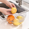 Household kitchen multifunctional transparent rice washing sieve rice washing basket rice washing artifact vegetable washing basket drain basket fruit basin wholesale