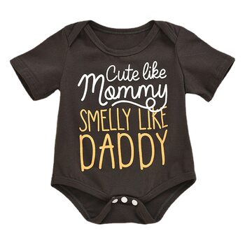 Girls' Children's Wear Summer New Boys' Baby Baby Summer Short-sleeved Alphabet Cute Children's Baby Boys' Boys'