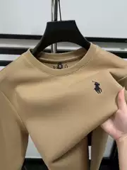 [Autumn and Winter Thickening] High-end Ma Biao Round Neck Sweater Men's New Warm Pullover Top Casual Long Sleeve Inner Fashion