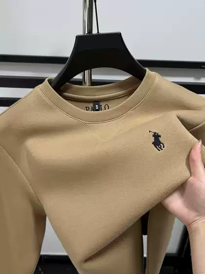 [Autumn and Winter Thickening] High-end Ma Biao Round Neck Sweater Men's New Warm Pullover Top Casual Long Sleeve Inner Fashion