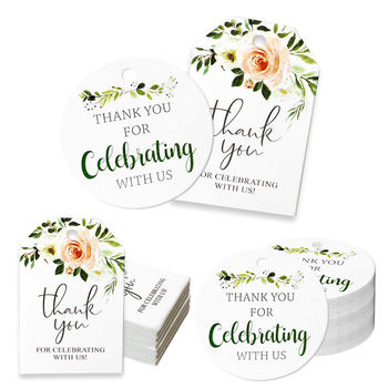Amazon European Style Leaves and Flowers Thank You Gift Tags Party Thank You Hanging Card Gift Thanksgiving Card