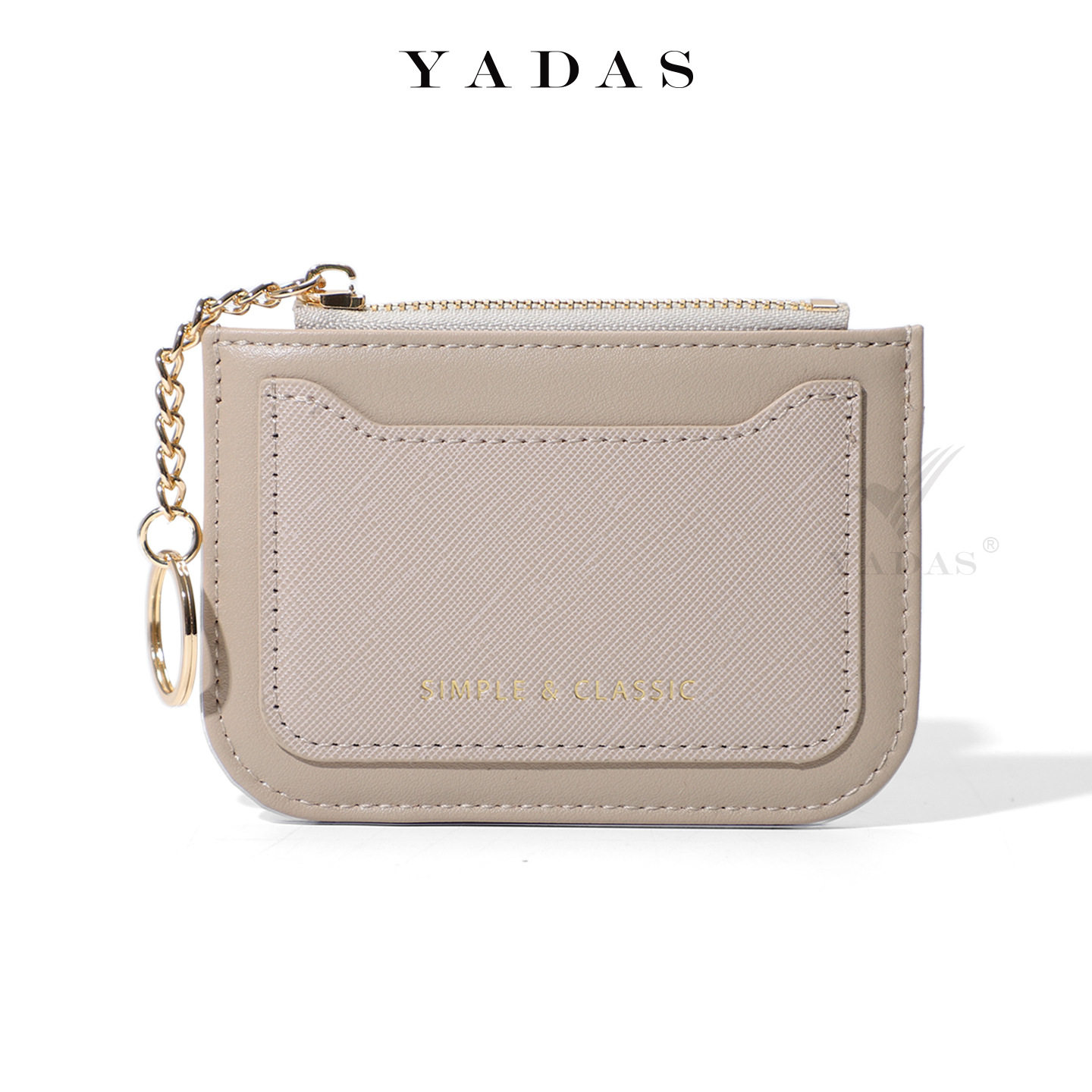 Yadas New Short Satchel Card Wallet Multi-Card Slot Function Zipper Coin Purse Fashion Card Holder Women's Pu