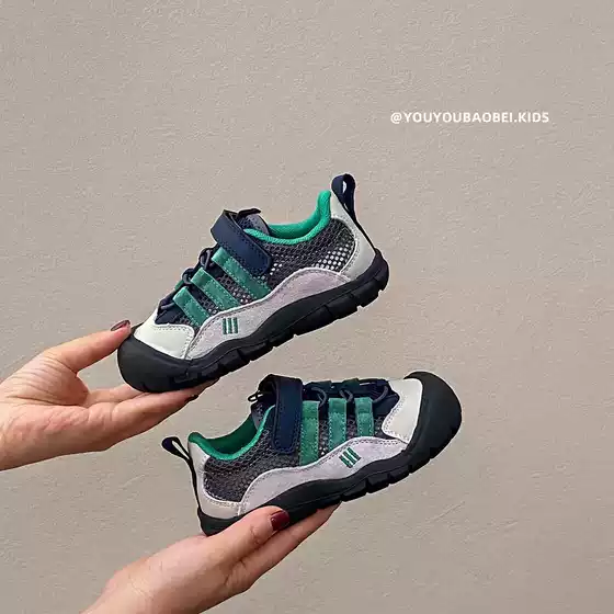 Children's Sports Sandals 2026 Summer New Korean Style Boys' Casual Mesh Shoes Soft Sole Non-Slip Girls' Outdoor Breathable Shoes