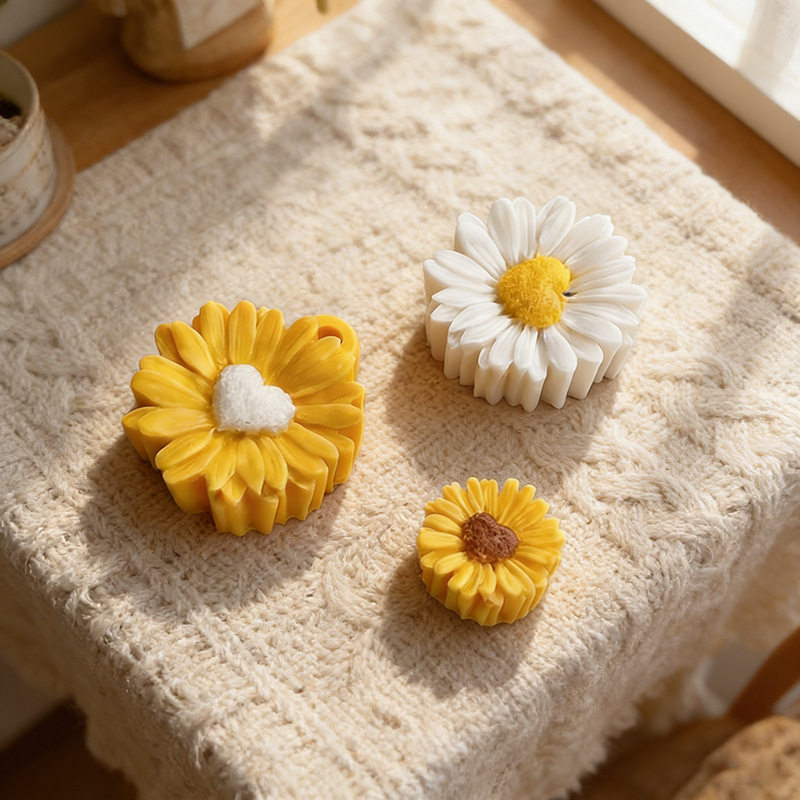 Перфорированная ароматическая свеча love daisy силиконовая форма diy daisy plastic decoration форма для украшения помадного торта Изображение 1