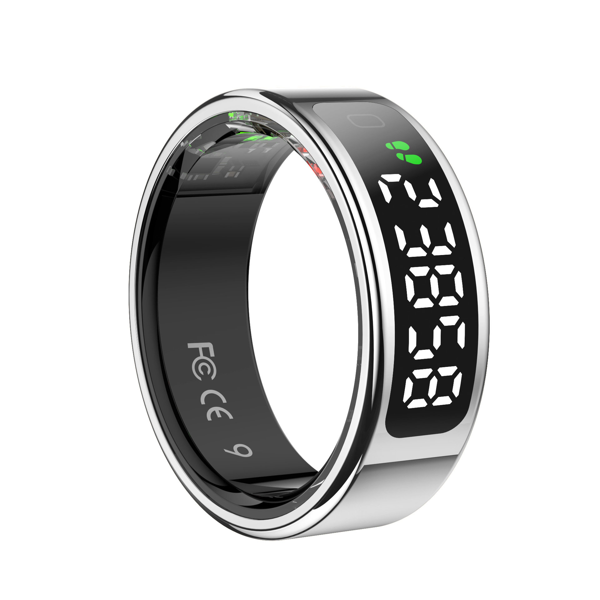 Cross-Border New Smart Ring R11 with Display Touch 1 Atm Waterproof Health Monitoring Heart Rate Blood Oxygen Gesture