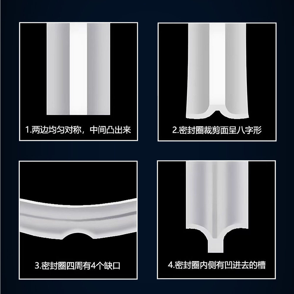 Special Pressure Cooker Sealing Ring for Hemispherical Models, Silicone Ring, Rice Cooker Sealing Ring, Electric Pressure Cooker Silicone Ring, Universal