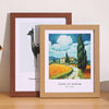 Simple photo frame 6 inch photo frame wholesale art oil painting frame wall 7810 inch puzzle frame mounted A4 wooden table