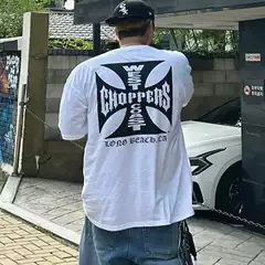 West Coast Choppers Vintage Streetwear Oversized Tee for Men and Women Summer