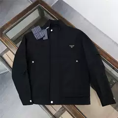 High version P home autumn and winter new men's jacket jacket Pujia stand collar jacquard button cardigan jacket jacket jacket