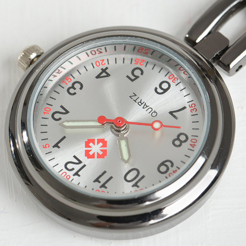 Women's Medical Nurse Watch Retro Pocket Watch Hospital Doctor Intern Hanging Watch Simple Student Exam Chest Watch Watch