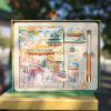 City Handbook Gift Box Hardcover Notebook Student Notepad Bookmark Signature Pen Refrigerator Sticker Creative Gift