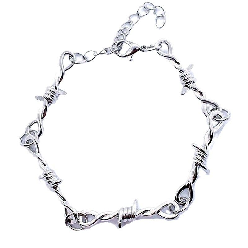 Cross-border Trade Neutral Necklace Hip-hop Gothic Punk Style Small Thorns Chain with barbed wire