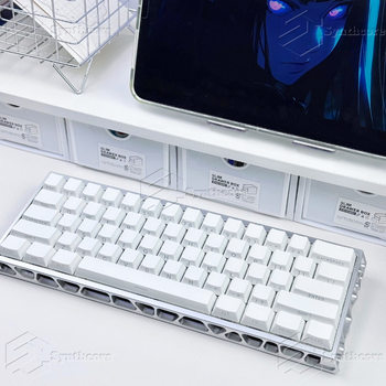 Pure White Side Engraved Translucent Keycap Original Pure Black Two-Color Molded Pbt Snow White Side Engraved 64/68/87/98/104