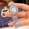 Foreign Trade Watches, Fashionable Roman Pattern Diamond-Encrusted Women's Watches, Women's Watches, Quartz Watches, Bracelets, Women's Watches, Manufacturers in Stock