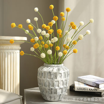 Artificial Flower Single Branch Chestnut Fruit Pastoral Style Home Decoration Living Room Ornaments Fake Flower