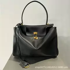 2024 New Genuine Leather Rodeobag Texture Lock Armpit Single Shoulder Crossbody Casual Work Clothing Kelly Women's Bag Unisex