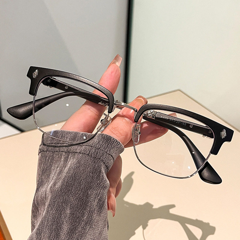 Jay Chou Style Prescription Glasses Frame for Men, High-End Fashion Retro Eyeglass Frame 603