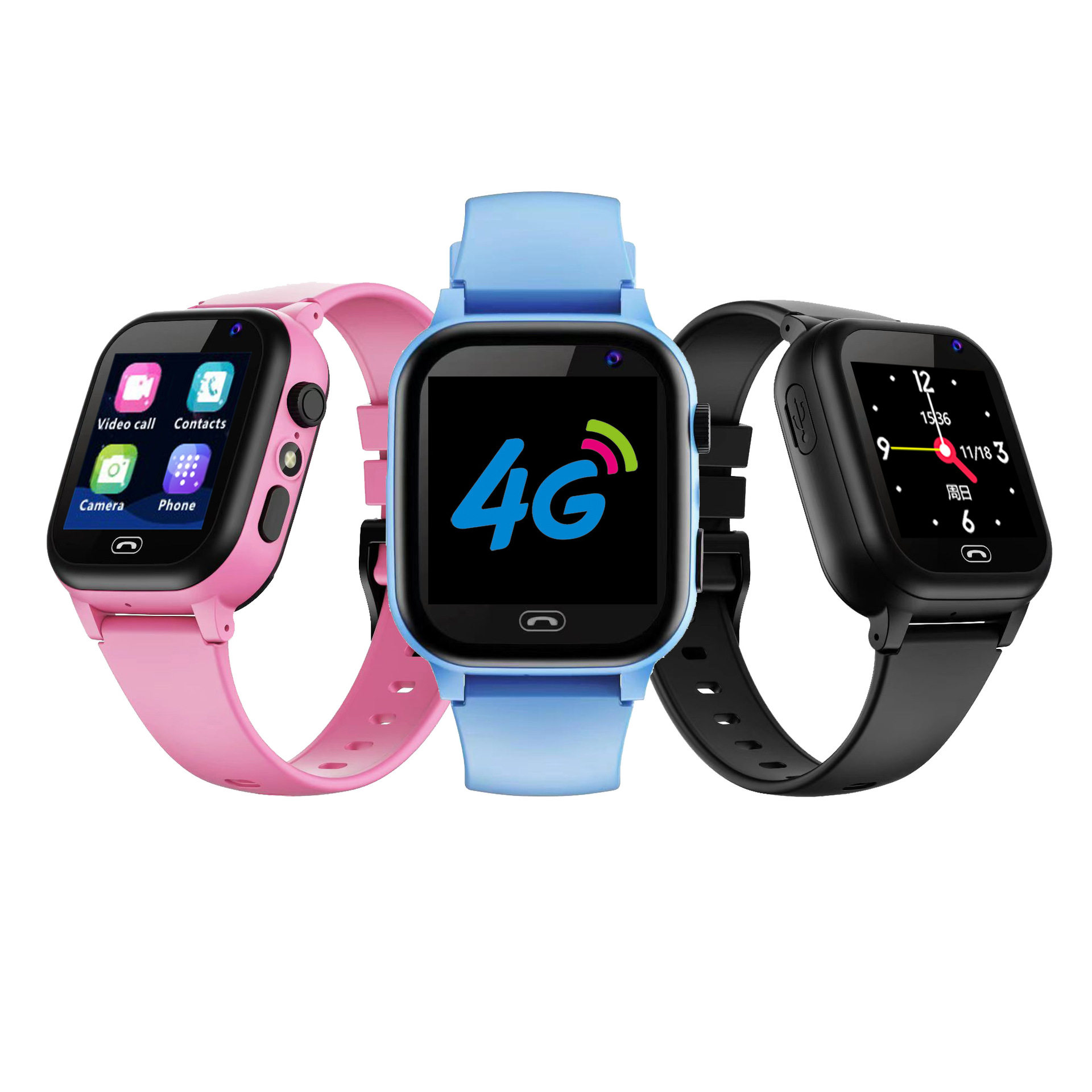 Cross-border explosions with touch six-generation Z6F deep waterproof 4G video call children's smart positioning phone watch