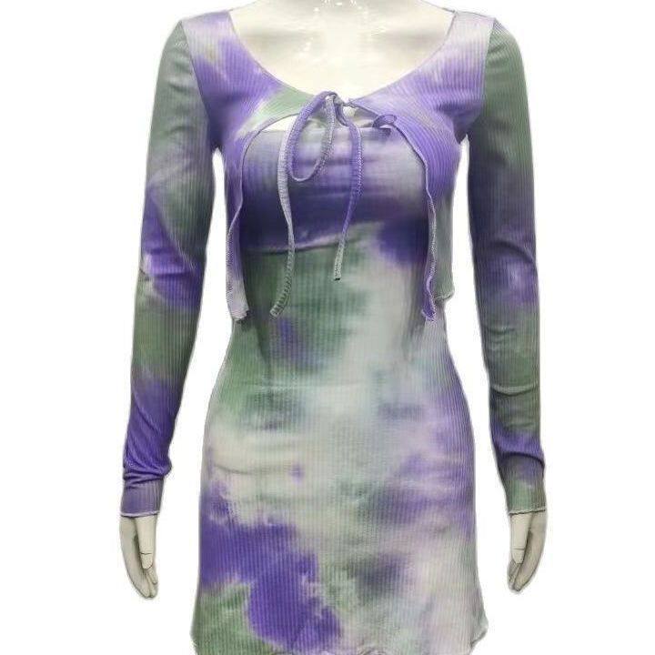 Womens Autumn Fashion Set Short Jacket Sleeveless Dress Cinched Waist Bodycon Fit Casual Wear Wholesale Available