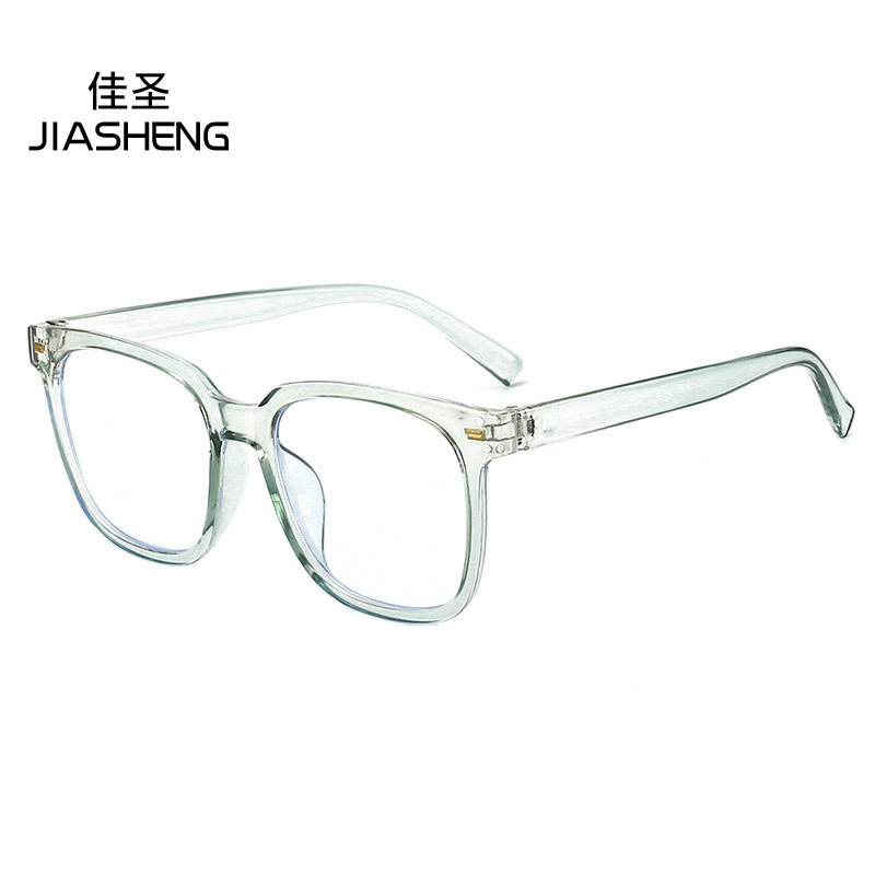 New Youth retro large frame anti-blue light flat mirror plain black fashion glasses frame can be equipped with proximity mirror wholesale
