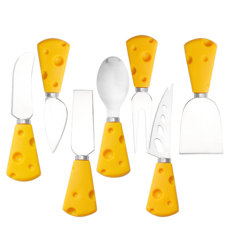 Cheese knife, fork and spoon suit creative stainless steel cheese jam knife children's butter knife Western tableware pizza knife